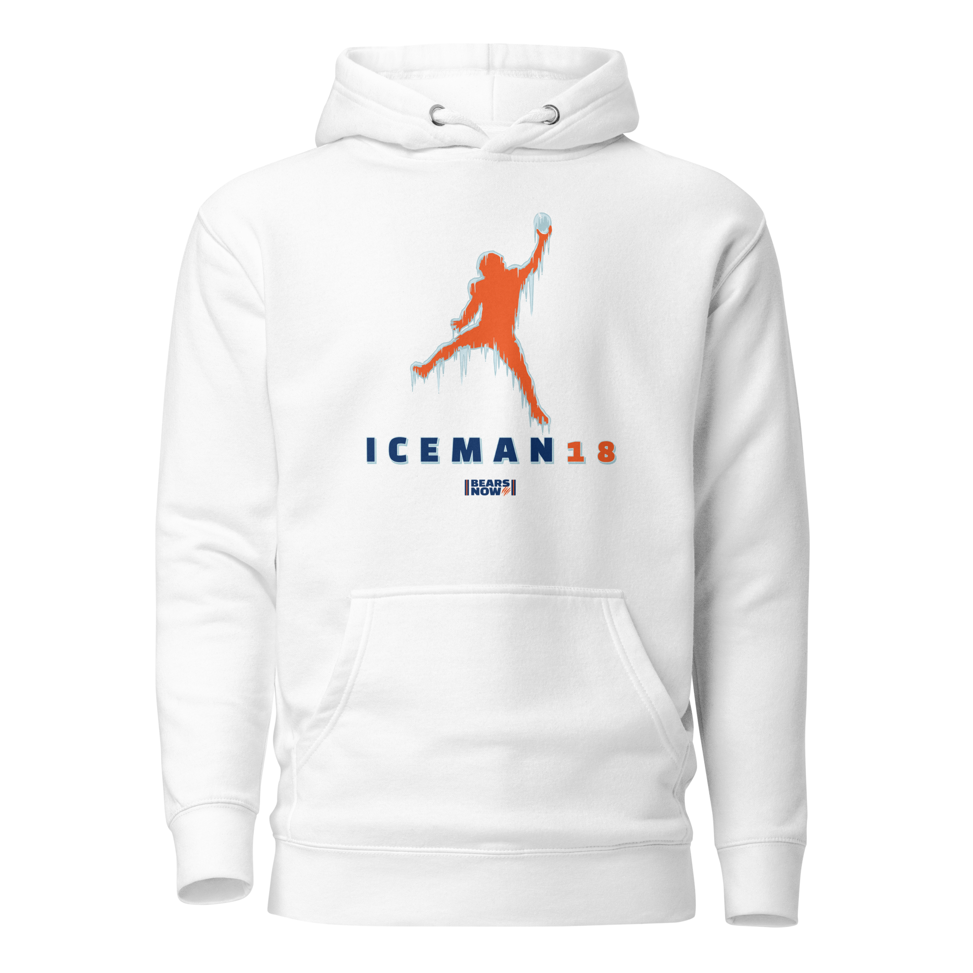 Iceman 18 - Bears Now Hoodie (White) – Chat Sports