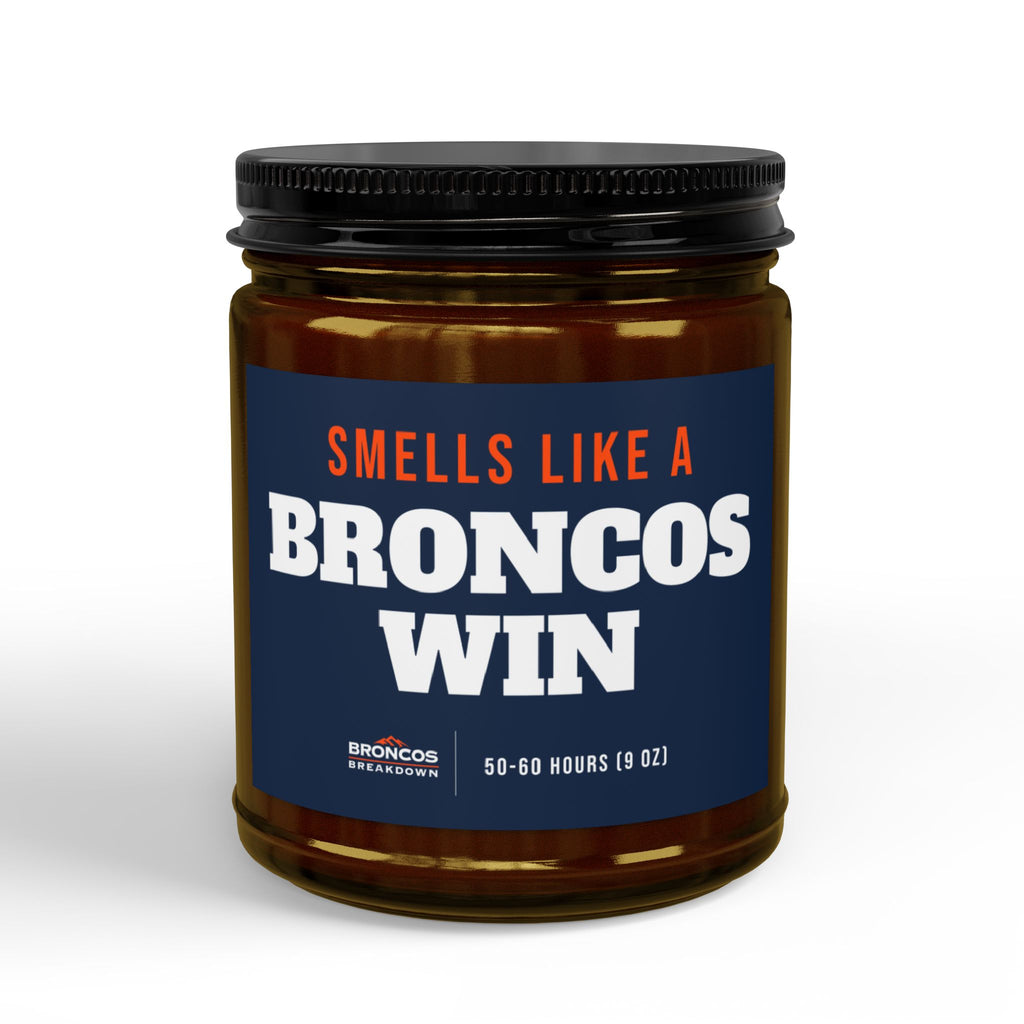 Smells Like A Broncos Win Candle (9oz) from Broncos Breakdown