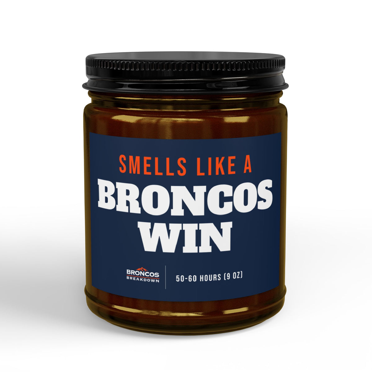 Smells Like A Broncos Win Candle (9oz) from Broncos Breakdown