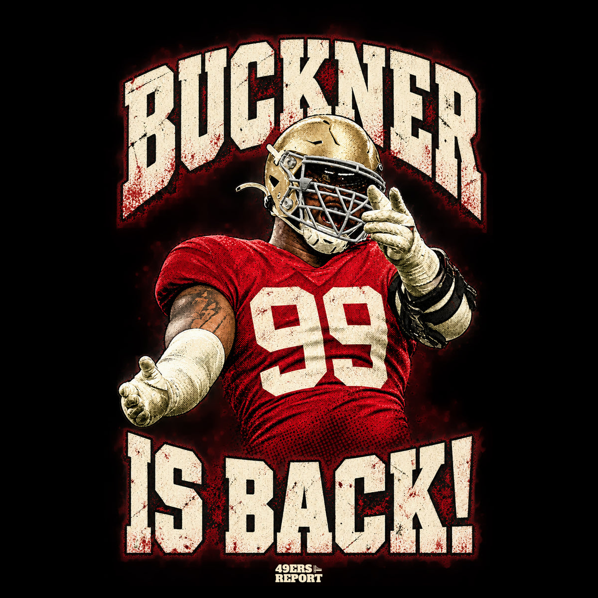 BUCKNER BACK T-Shirt from 49ers Report
