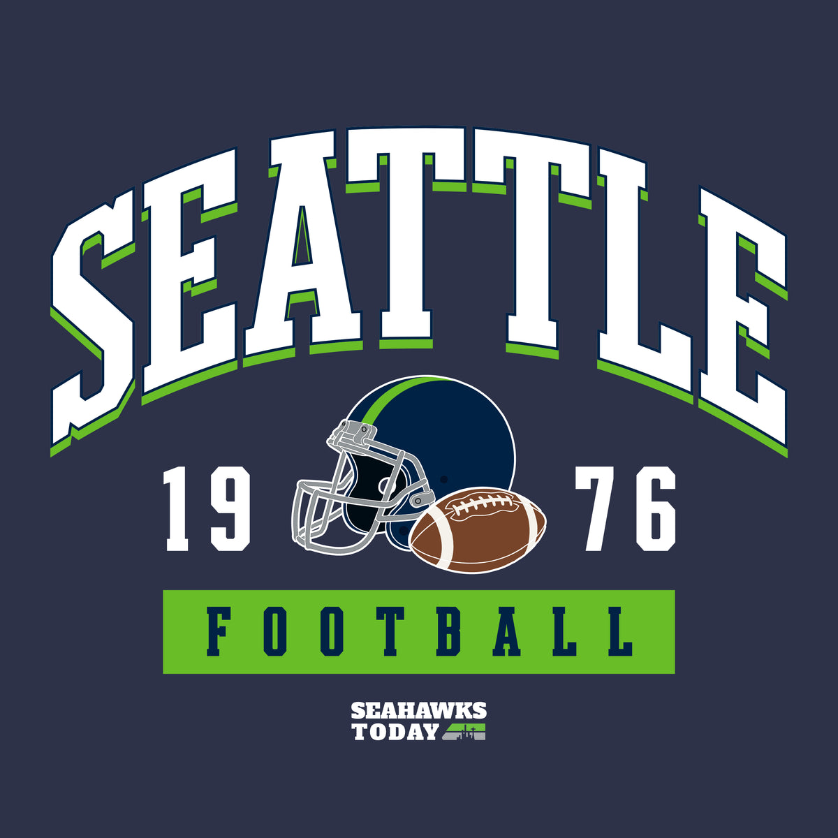 Seattle 1976 T-Shirt from Seahawks Today