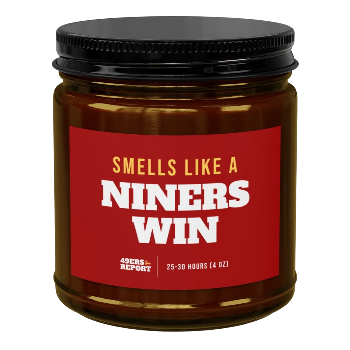 Smells Like A Niners Win Candle (4oz) from 49ers Report