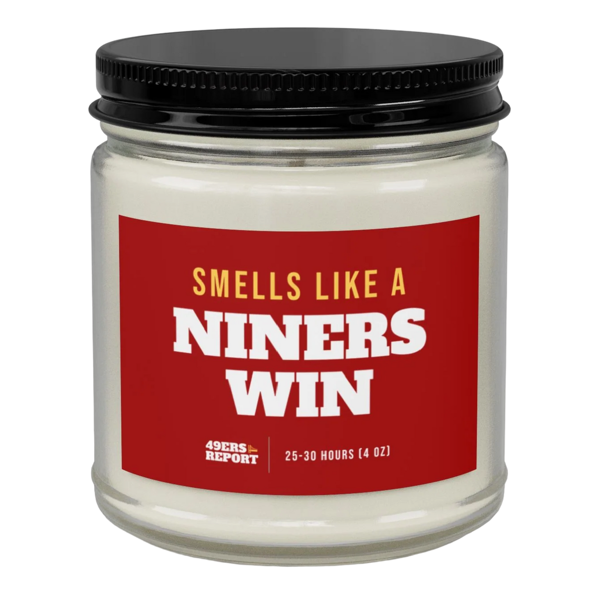 Smells Like A Niners Win Candle (4oz) from 49ers Report