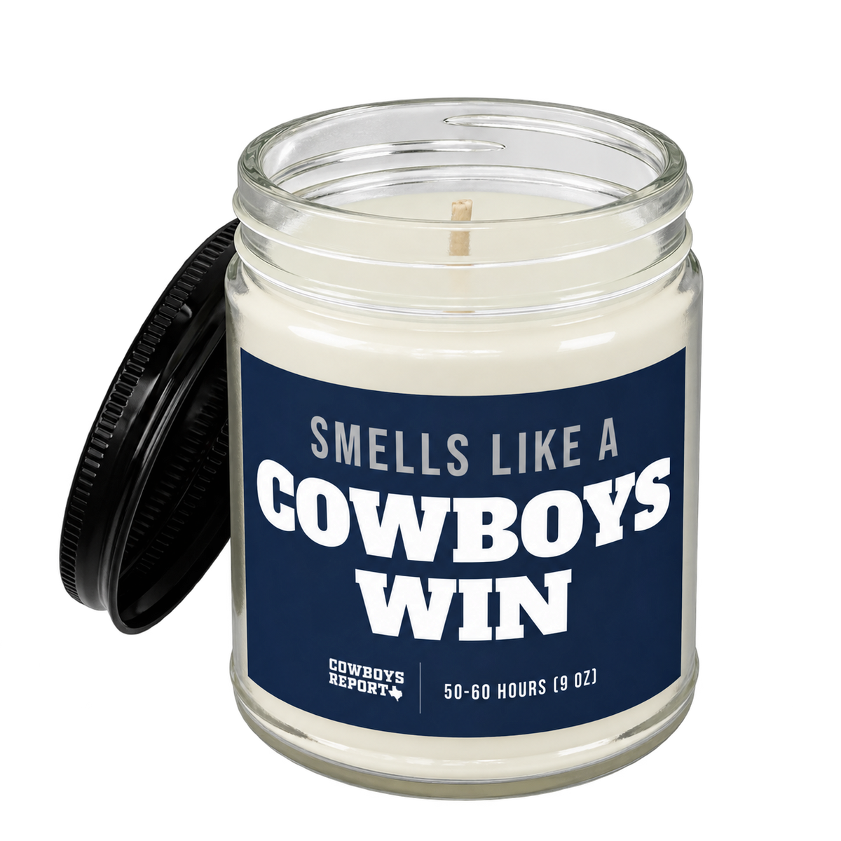 Smells Like A Cowboys Win Candle (9oz) from Cowboys Report