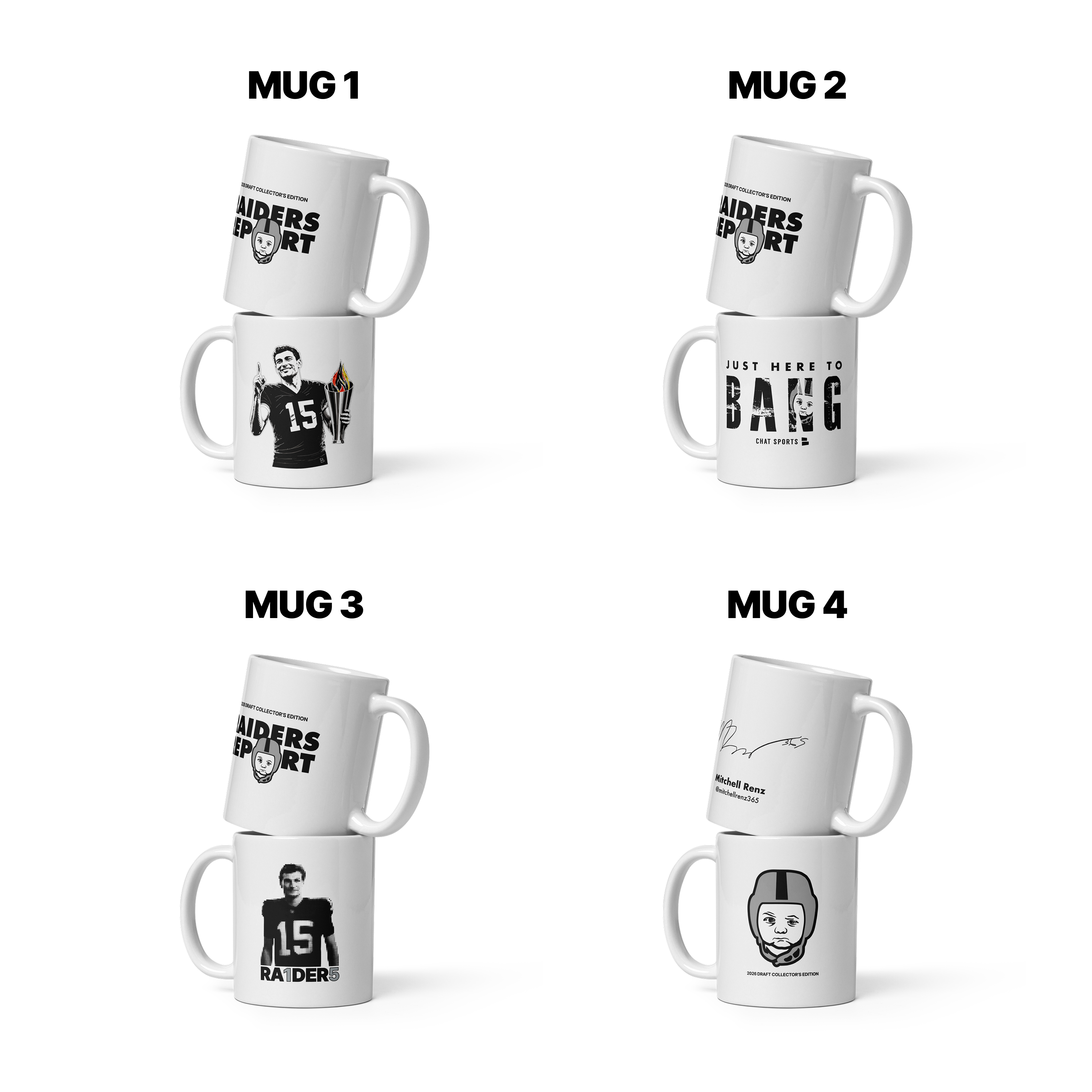 RR Coffee Mugs | 2026 Draft Collector's Edition from Raiders Report