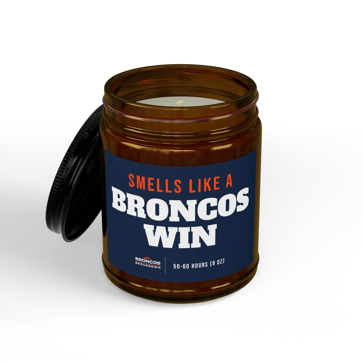 Smells Like A Broncos Win Candle (9oz) from Broncos Breakdown