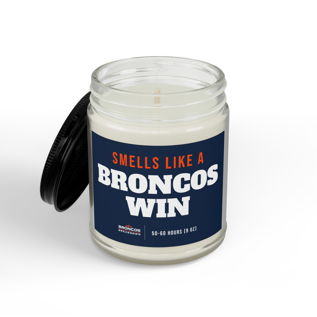 Smells Like A Broncos Win Candle (9oz) from Broncos Breakdown