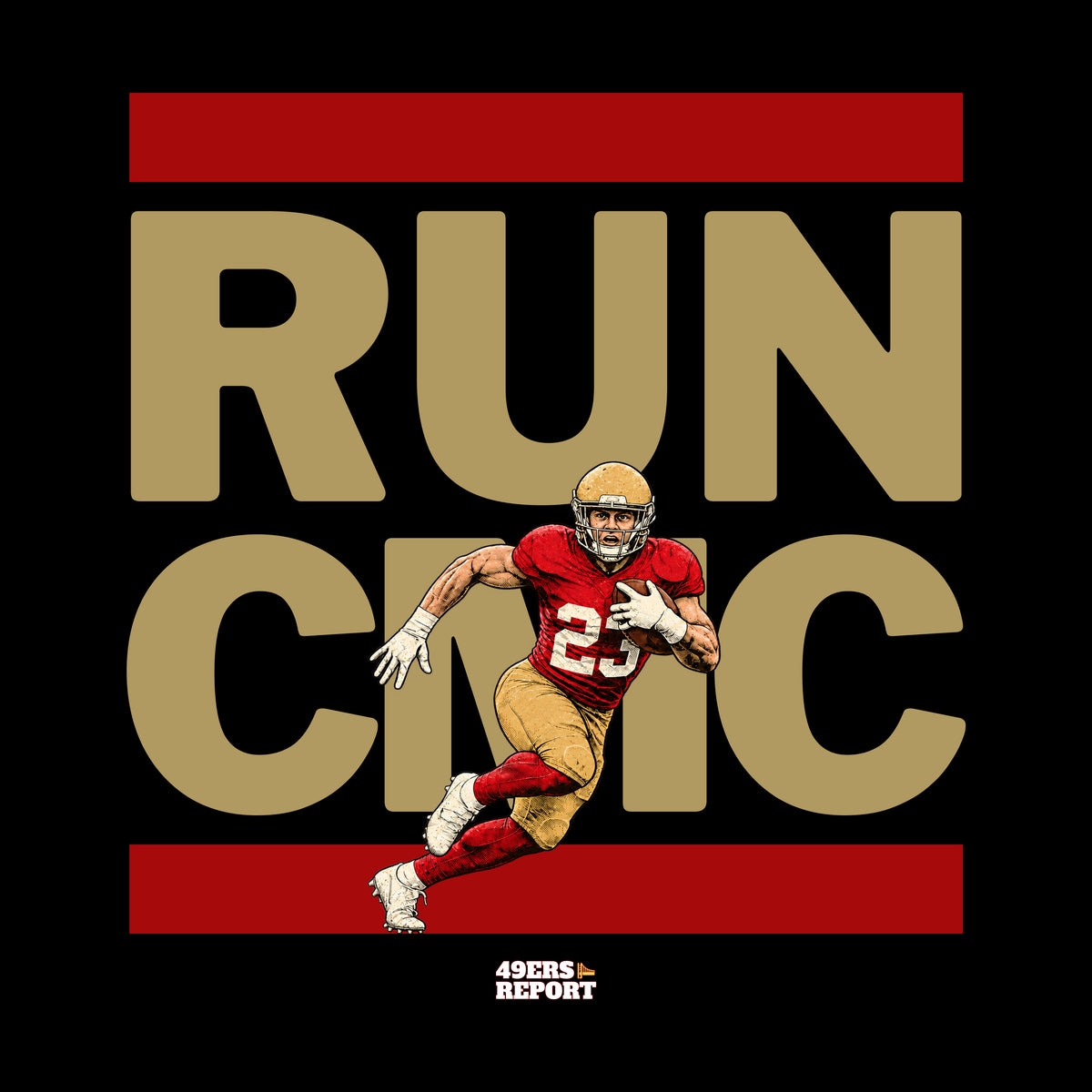 RUN CMC T-Shirt from 49ers Report