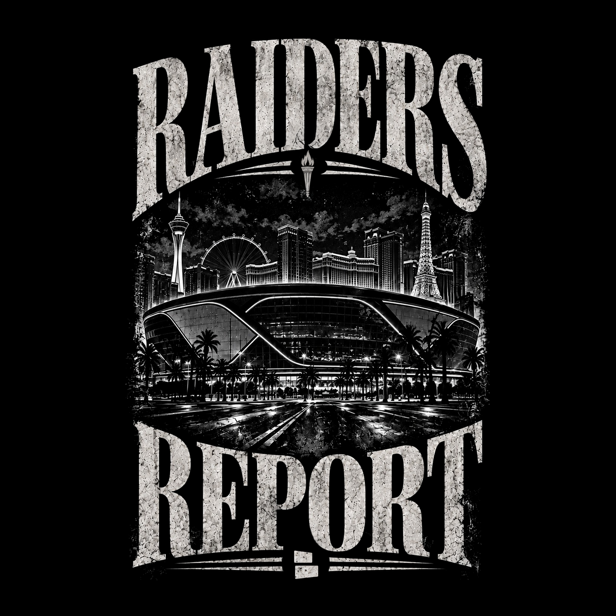 Raiders Report Skyline T-Shirt from Chat Sports