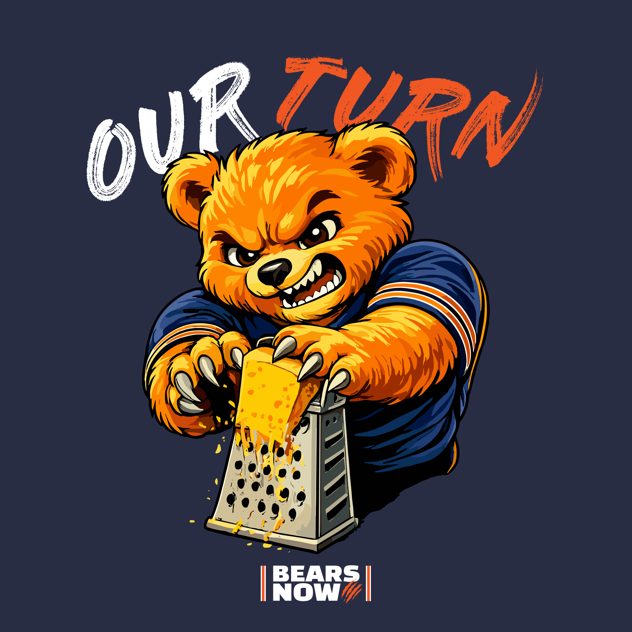 Our Turn - Bears Now T-shirt (Navy)