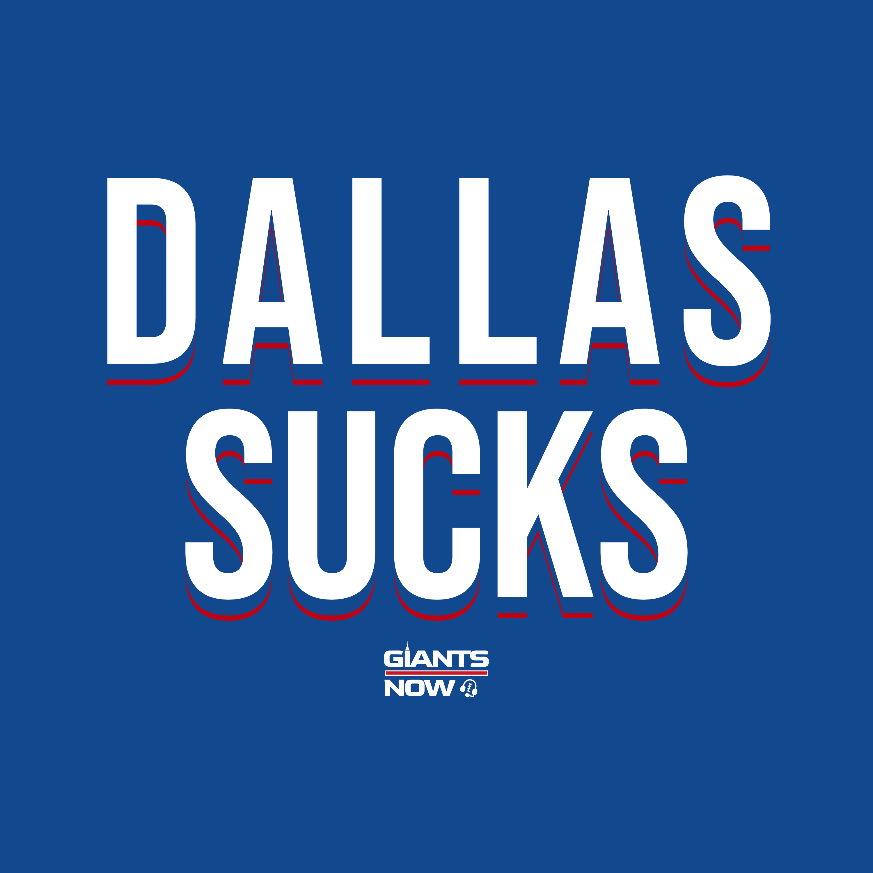 Dallas Sucks T-Shirt from Giants Now