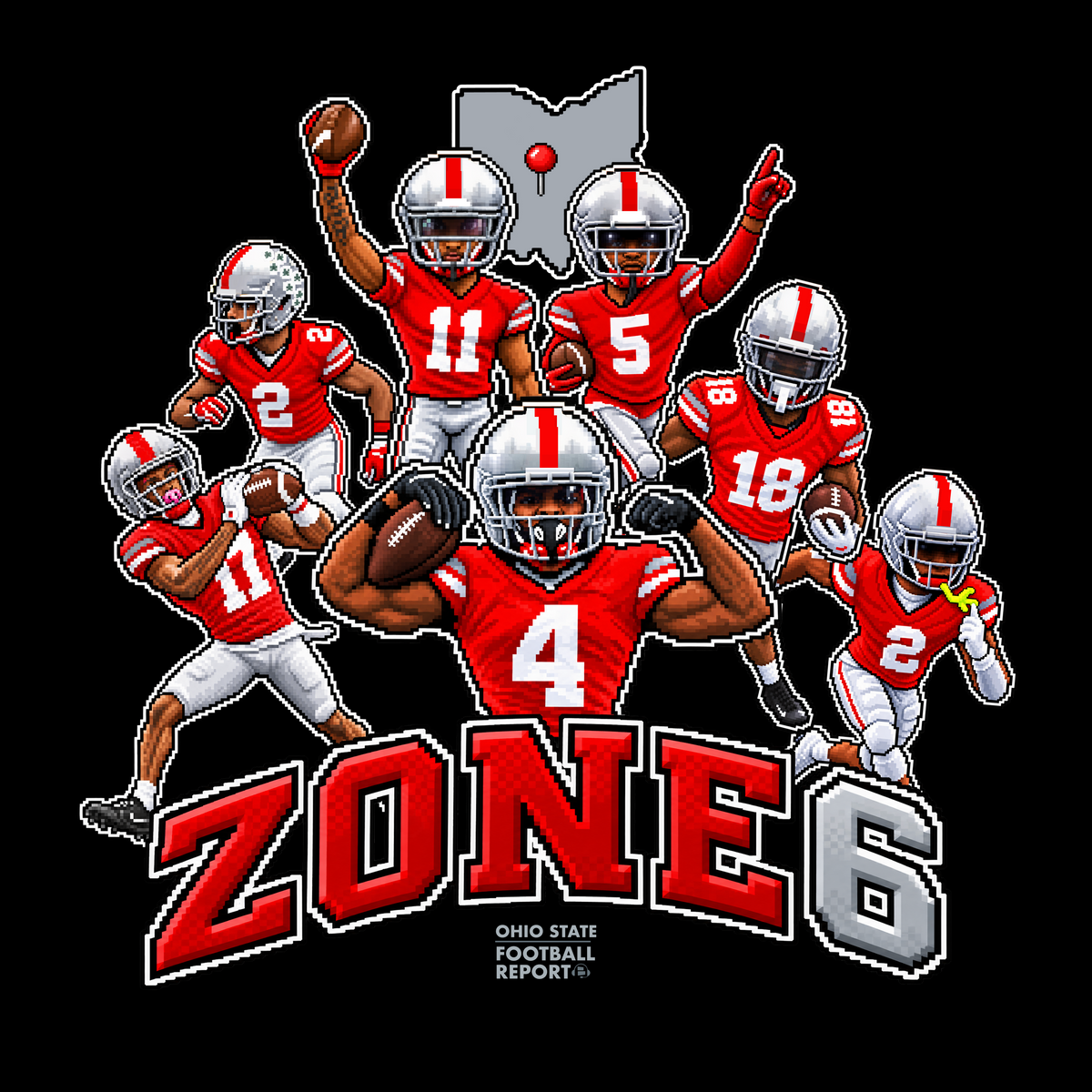 Zone 6 T-Shirt from Ohio State Football Report