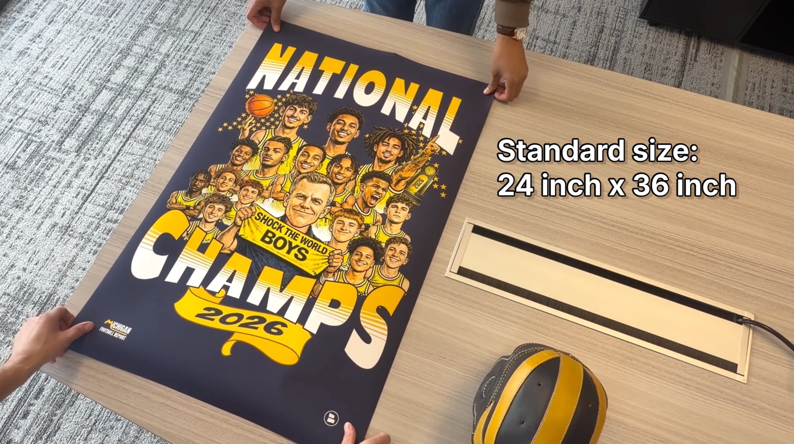 2026 National Champs Poster from Chat Sports (Navy)