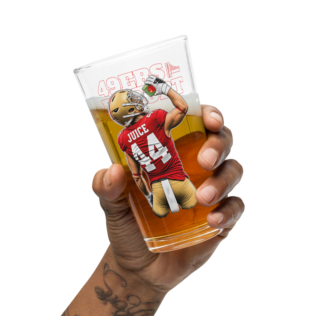 Juice Pint Glass from 49ers Report (16oz)