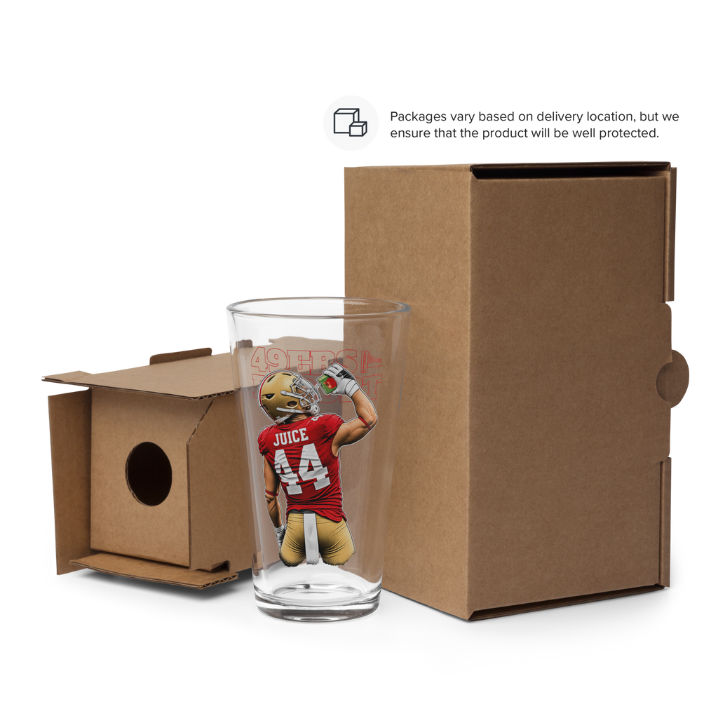 Juice Pint Glass from 49ers Report (16oz)