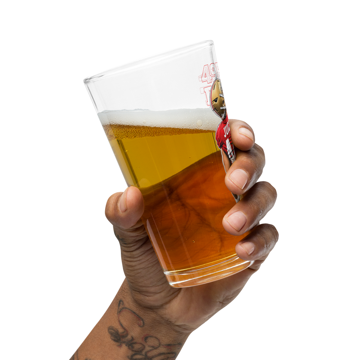Juice Pint Glass from 49ers Report (16oz)