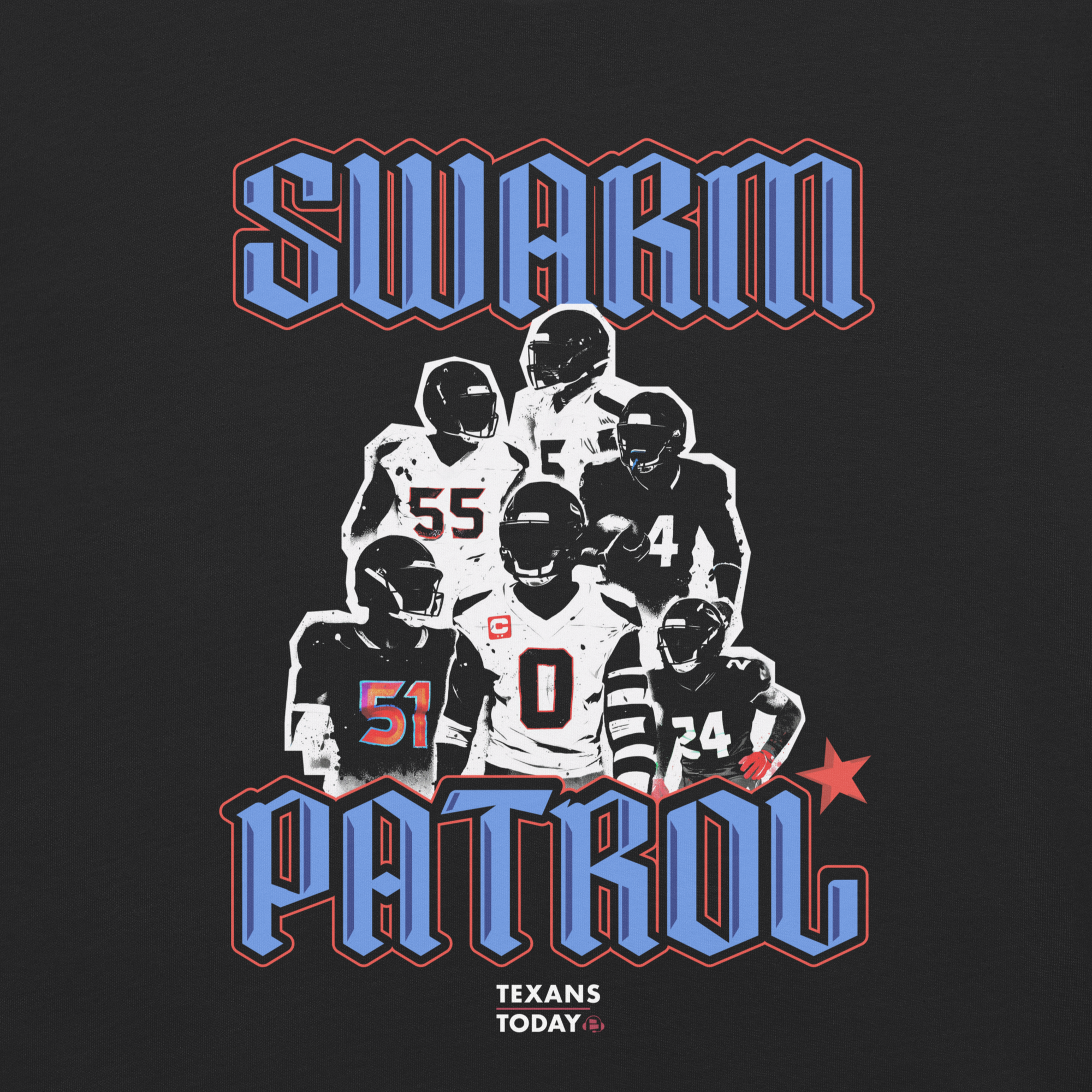 Texans Defense Swarm T-Shirt | Comfort Colors Unisex