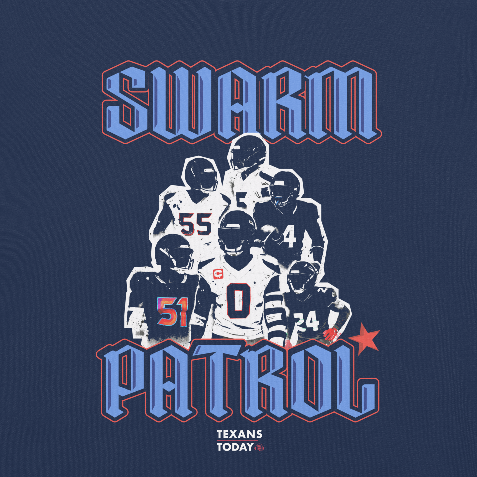 Texans Defense Swarm T-Shirt | Comfort Colors Unisex