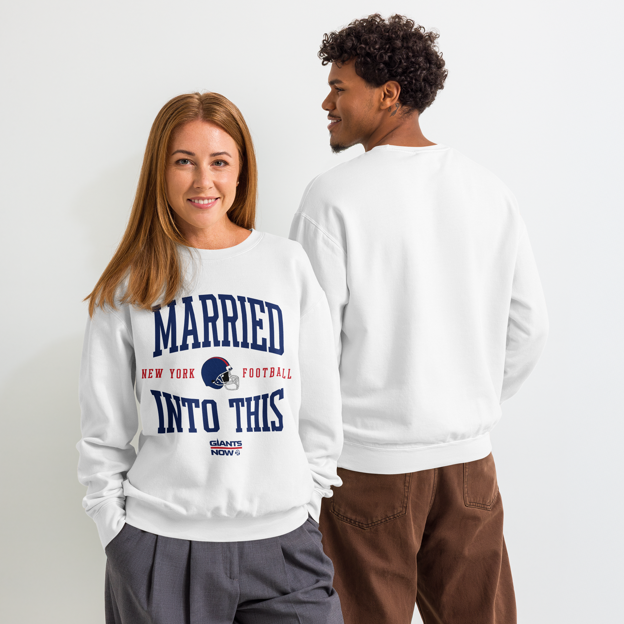 MARRIED INTO THIS | New York Football Women's Sweatshirt
