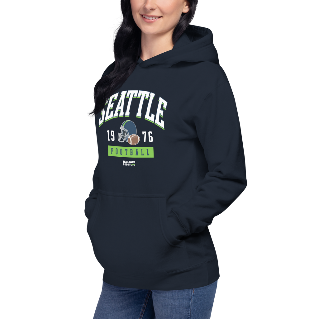 Seattle Football 1976 Hoodie from Seahawks Today
