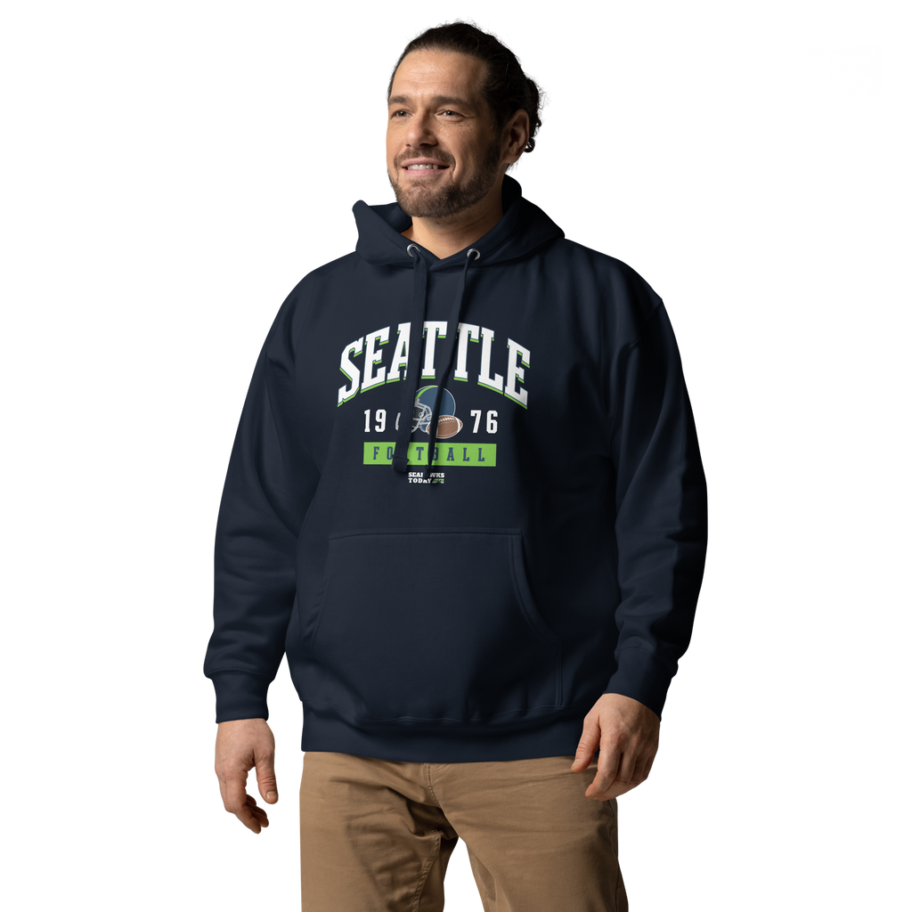 Seattle Football 1976 Hoodie from Seahawks Today