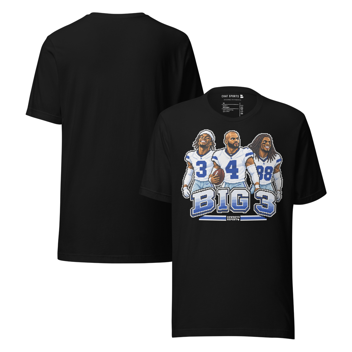 Big 3 T-Shirt from Chat Sports