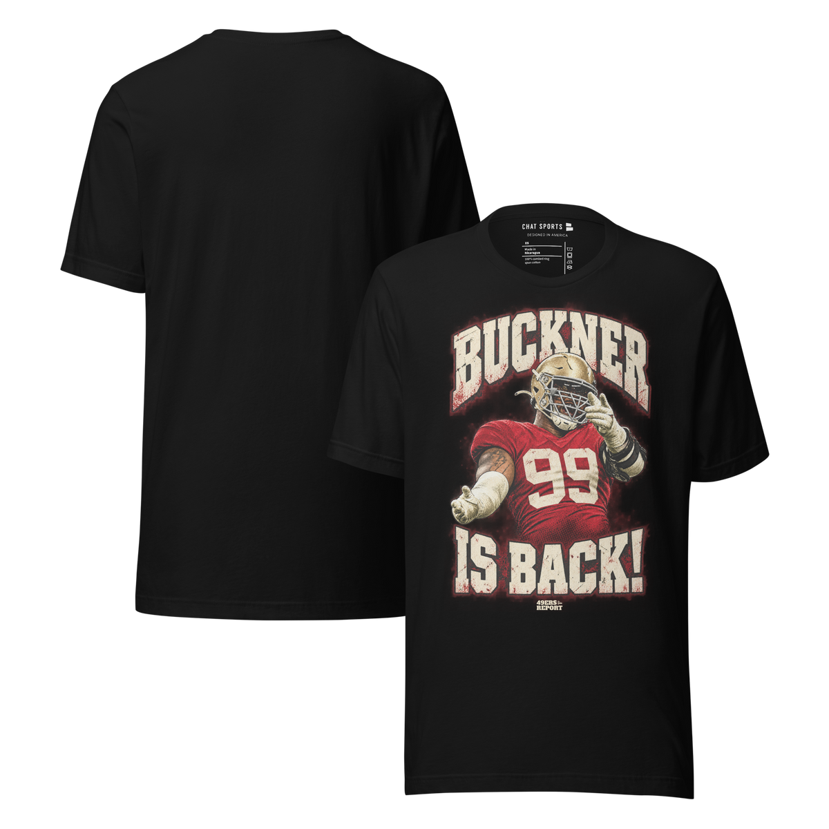 BUCKNER BACK T-Shirt from 49ers Report