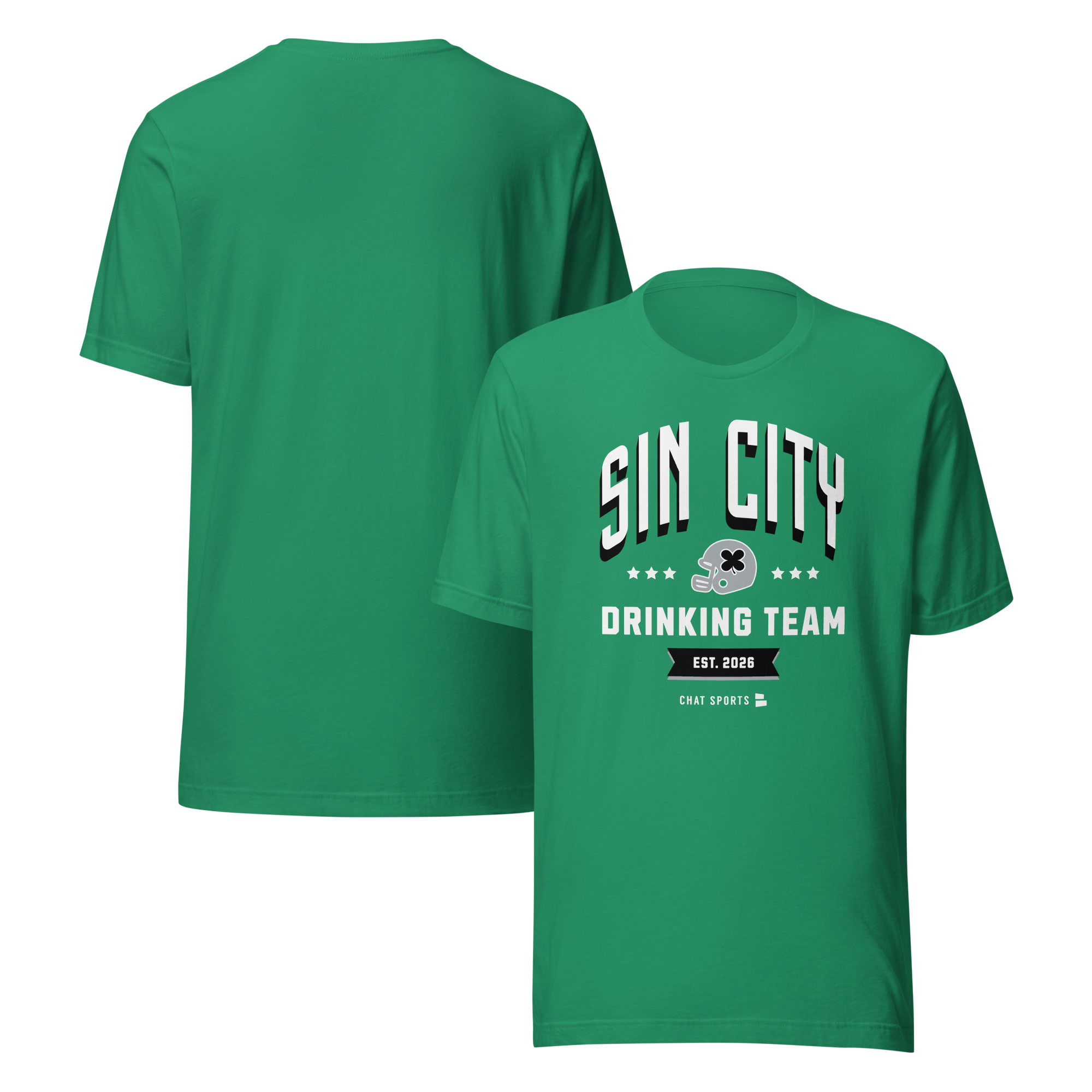 Sin City Football Drinking Team T-Shirt | St. Patrick's Day