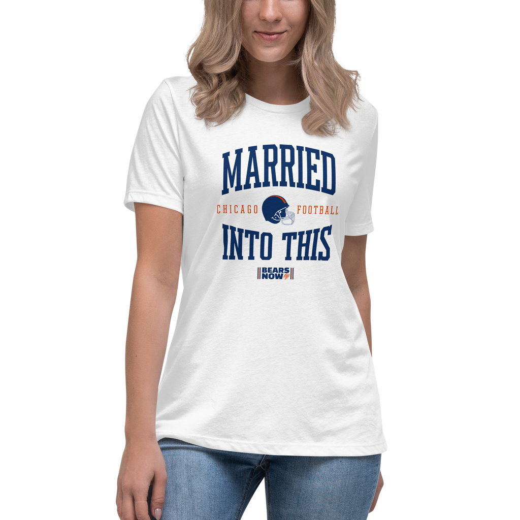 MARRIED INTO THIS | Chicago Football Women's Relaxed T-Shirt