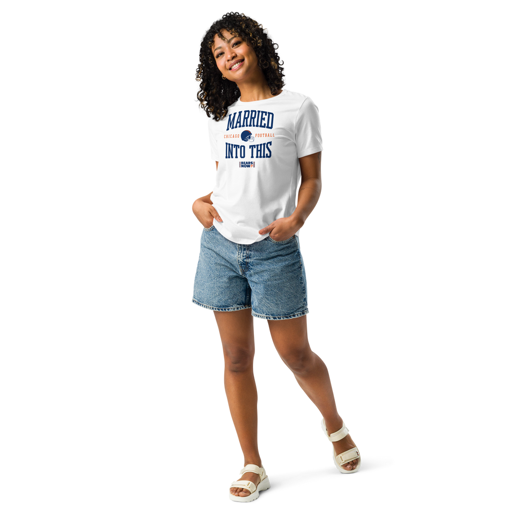 MARRIED INTO THIS | Chicago Football Women's Relaxed T-Shirt