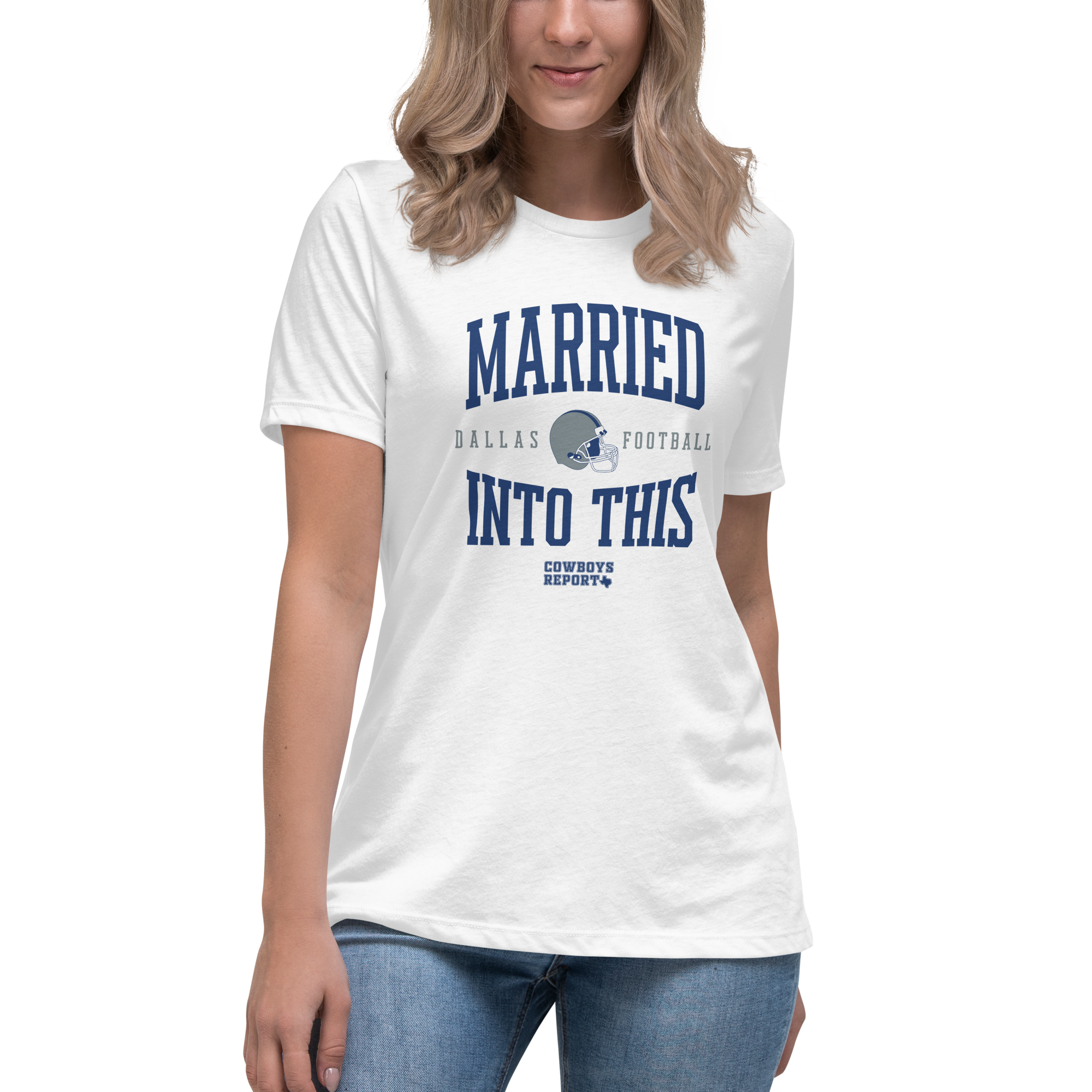 MARRIED INTO THIS | Dallas Football Women's Relaxed T-Shirt