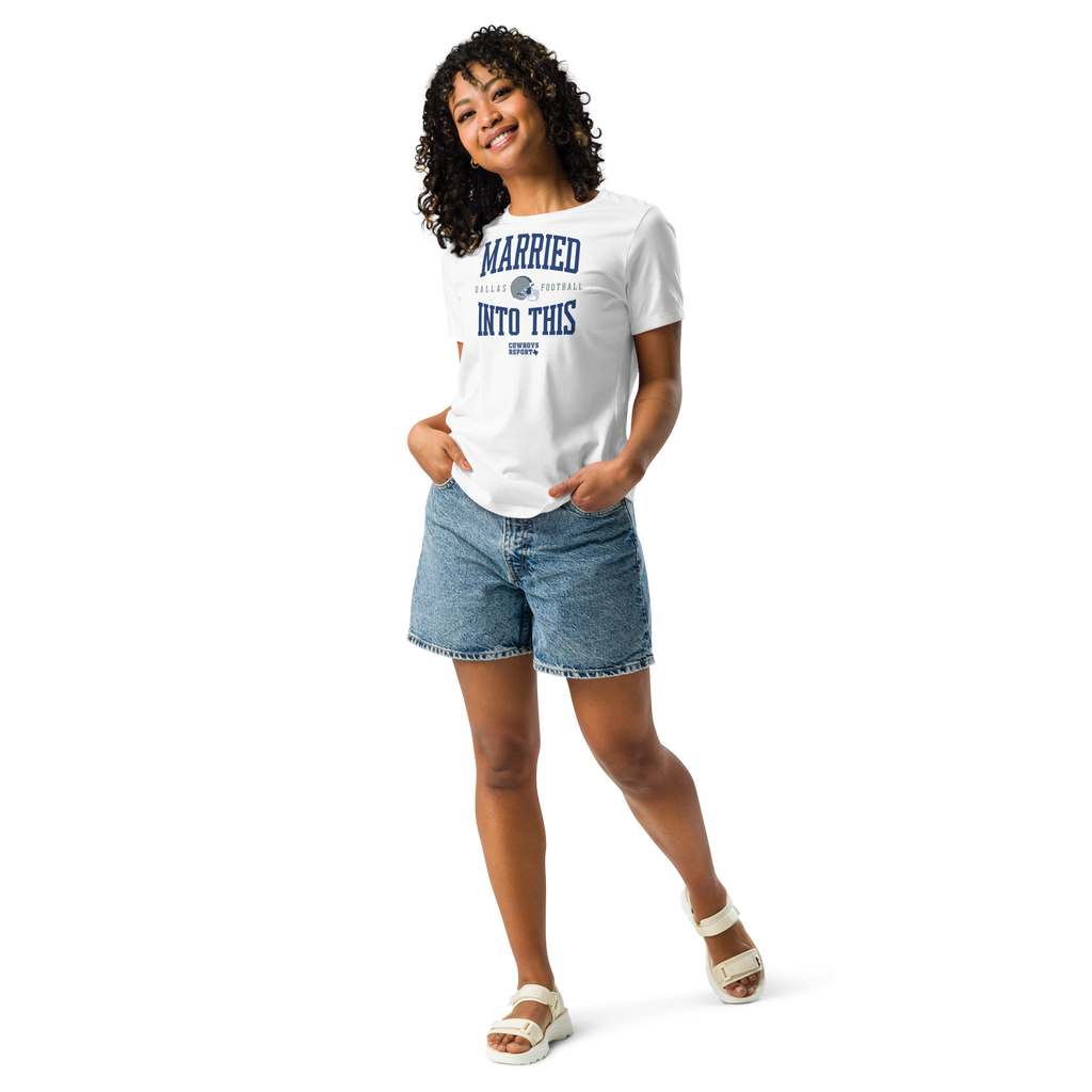 MARRIED INTO THIS | Dallas Football Women's Relaxed T-Shirt