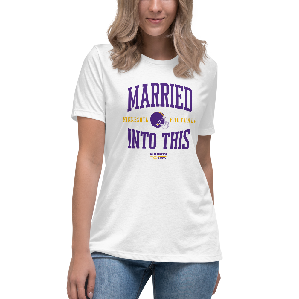 MARRIED INTO THIS | Minnesota Football Women's Relaxed T-Shirt