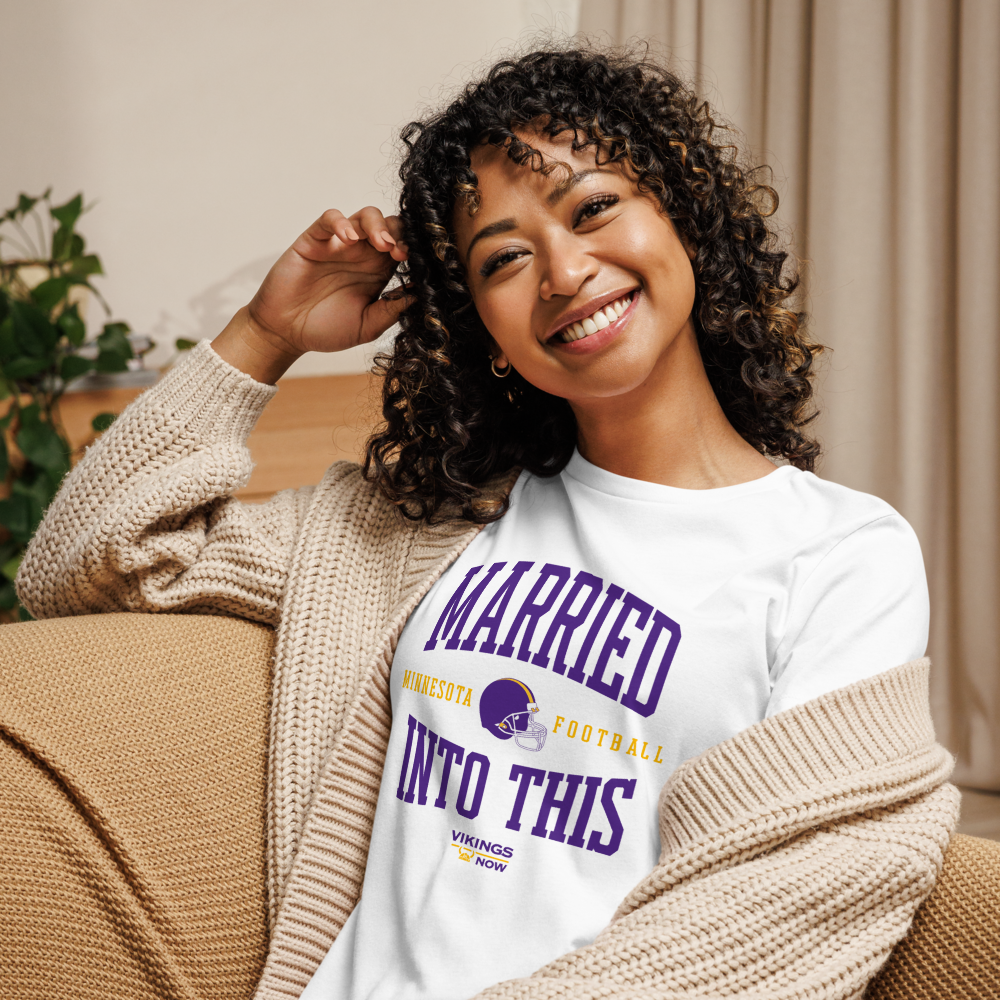 MARRIED INTO THIS | Minnesota Football Women's Relaxed T-Shirt