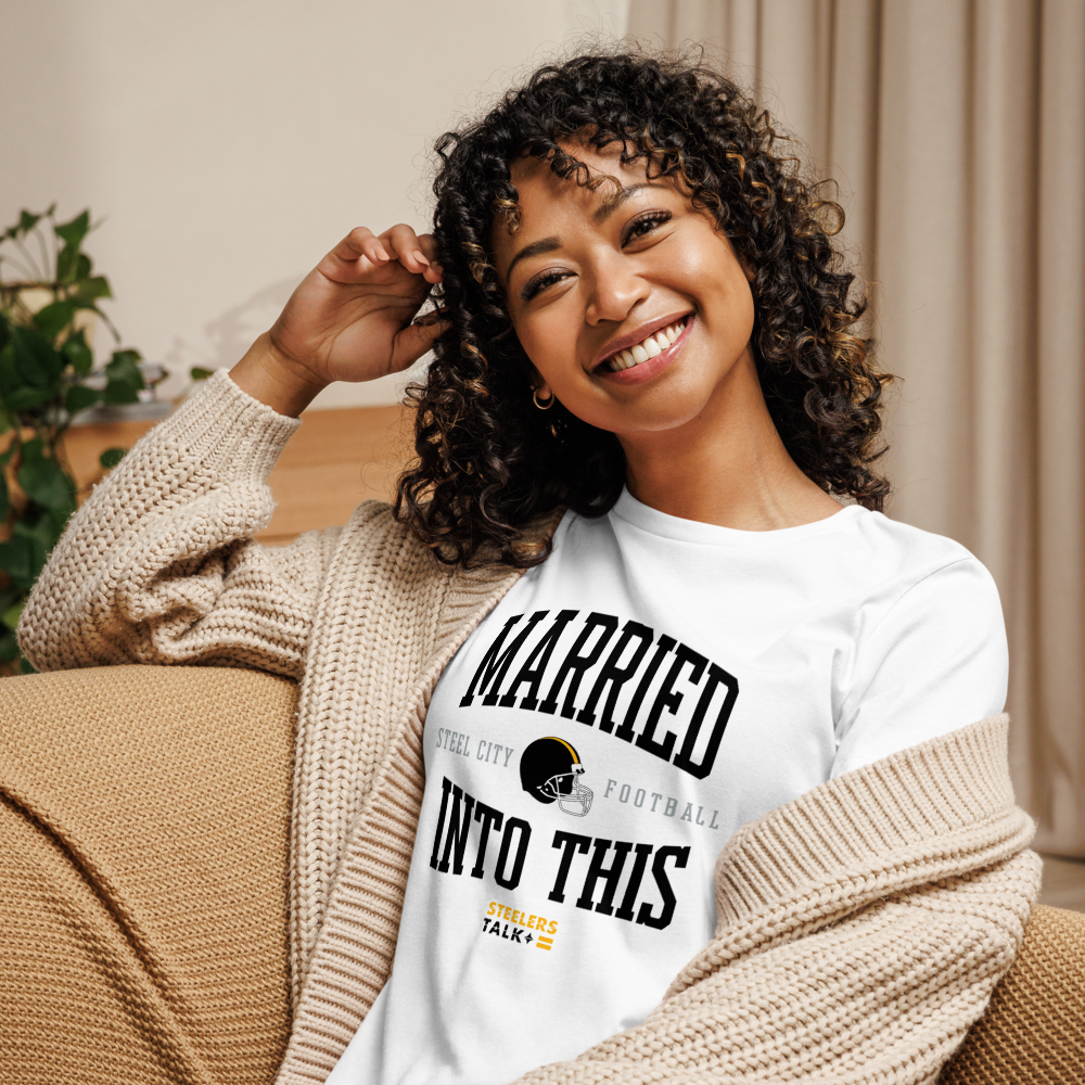 MARRIED INTO THIS | Pittsburgh Football Women's Relaxed T-Shirt