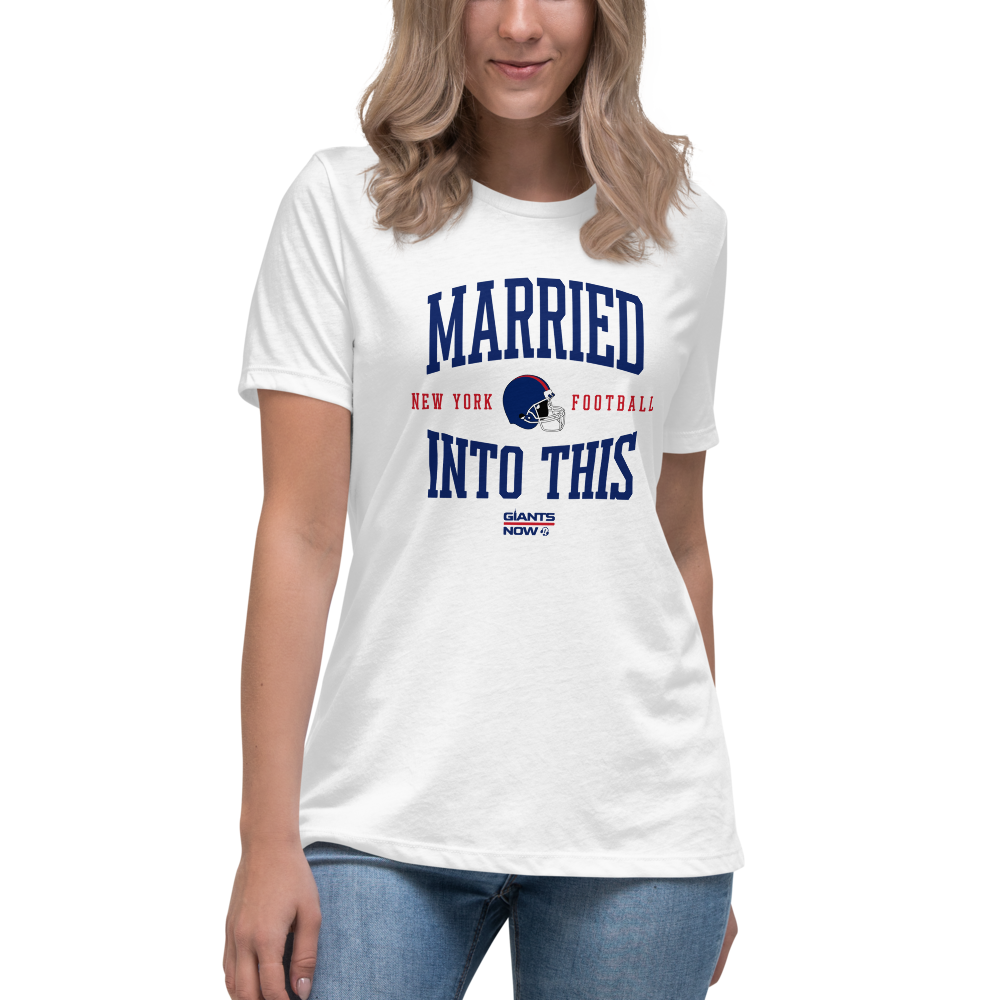 MARRIED INTO THIS | New York Football Women's Relaxed T-Shirt