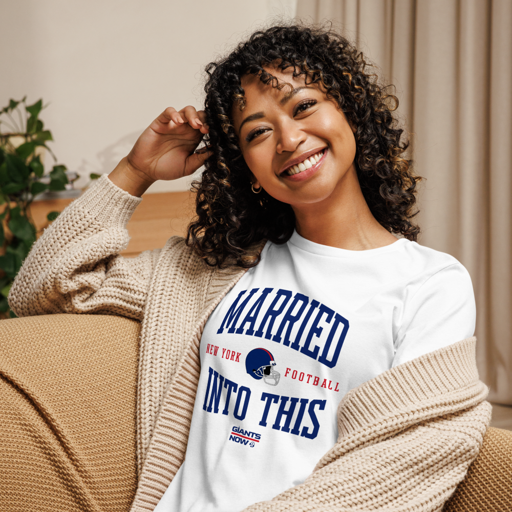 MARRIED INTO THIS | New York Football Women's Relaxed T-Shirt