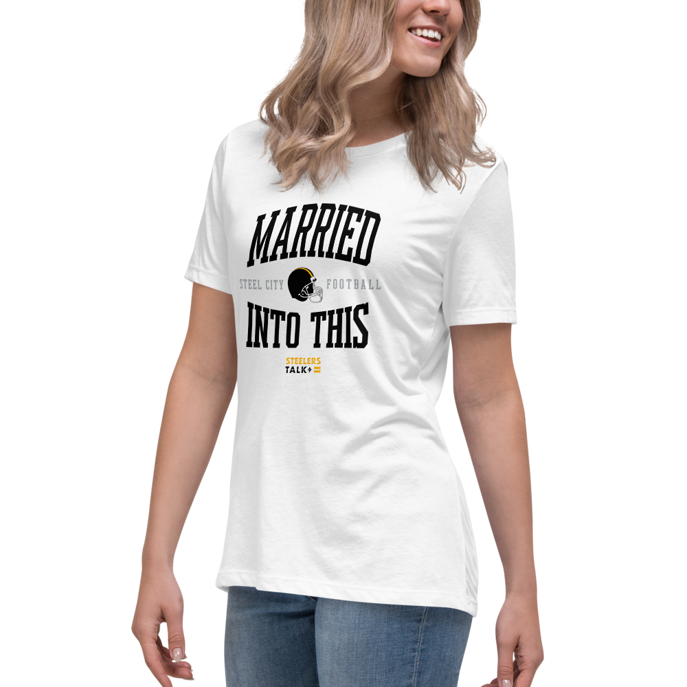 MARRIED INTO THIS | Pittsburgh Football Women's Relaxed T-Shirt